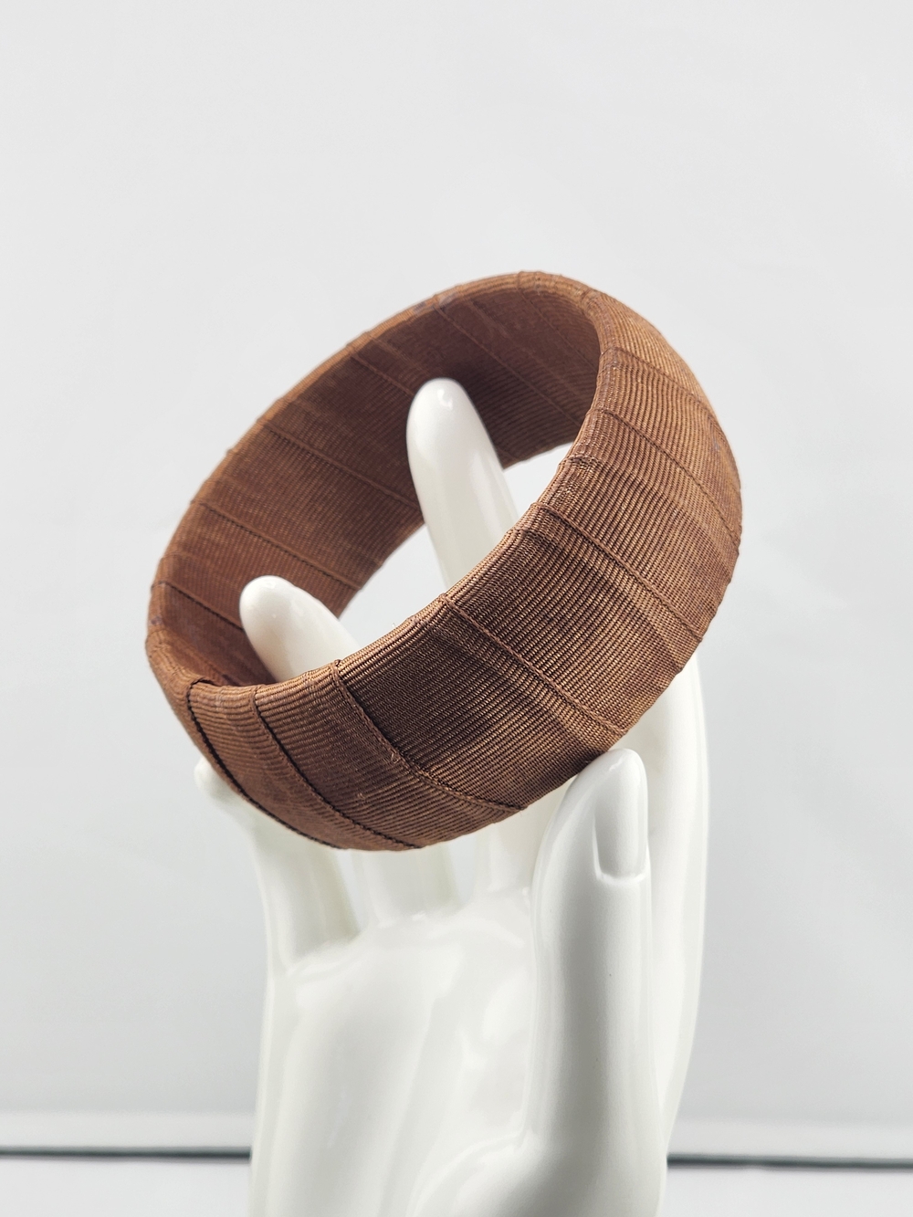 7.5in Brown Padded Fabric Headband